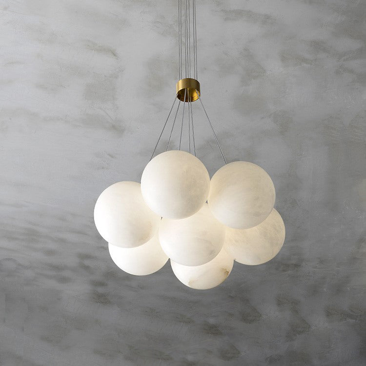 Alabaster Lunar Chandelier — view 13