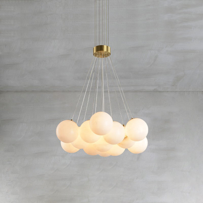 Alabaster Lunar Chandelier — view 16