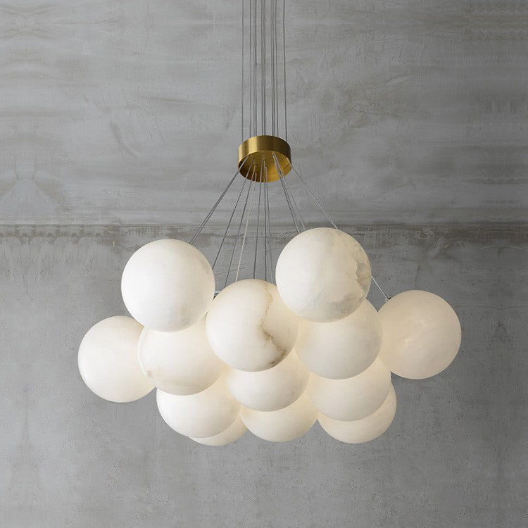 Alabaster Lunar Chandelier — view 15