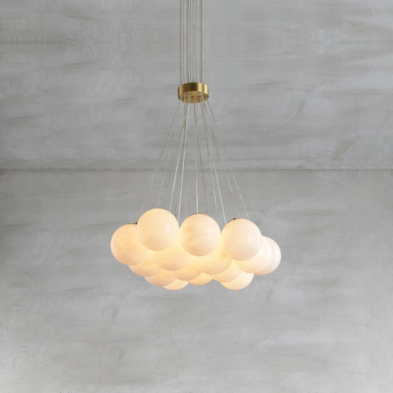 Alabaster Lunar Chandelier — view 14