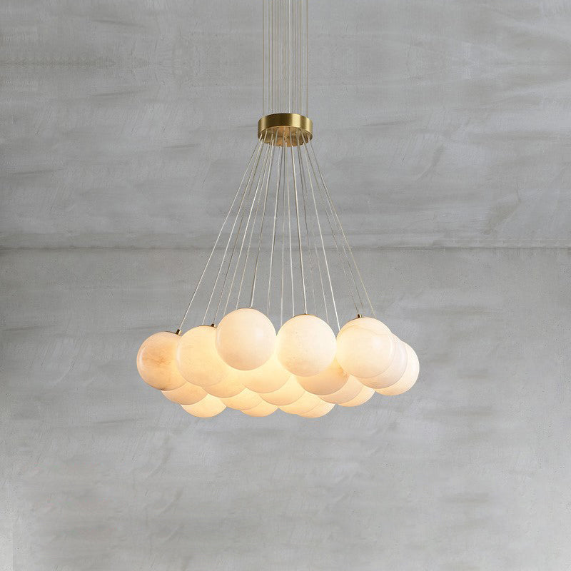 Alabaster Lunar Chandelier — view 17