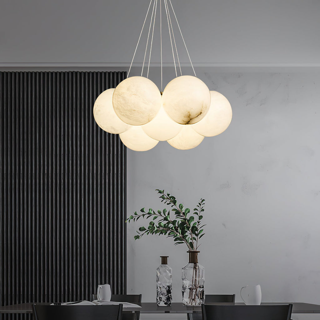 Alabaster Lunar Chandelier — view 4