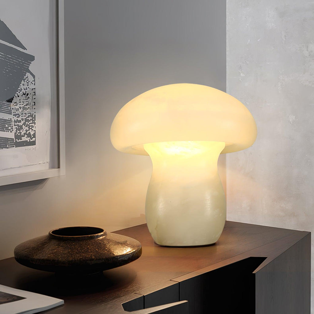 Alabaster Mushroom Table Lamp — view 13