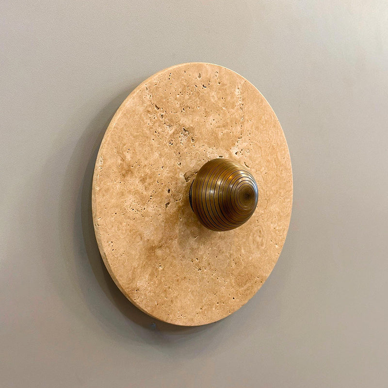 Alese Travertine Wall Lamp — view 9