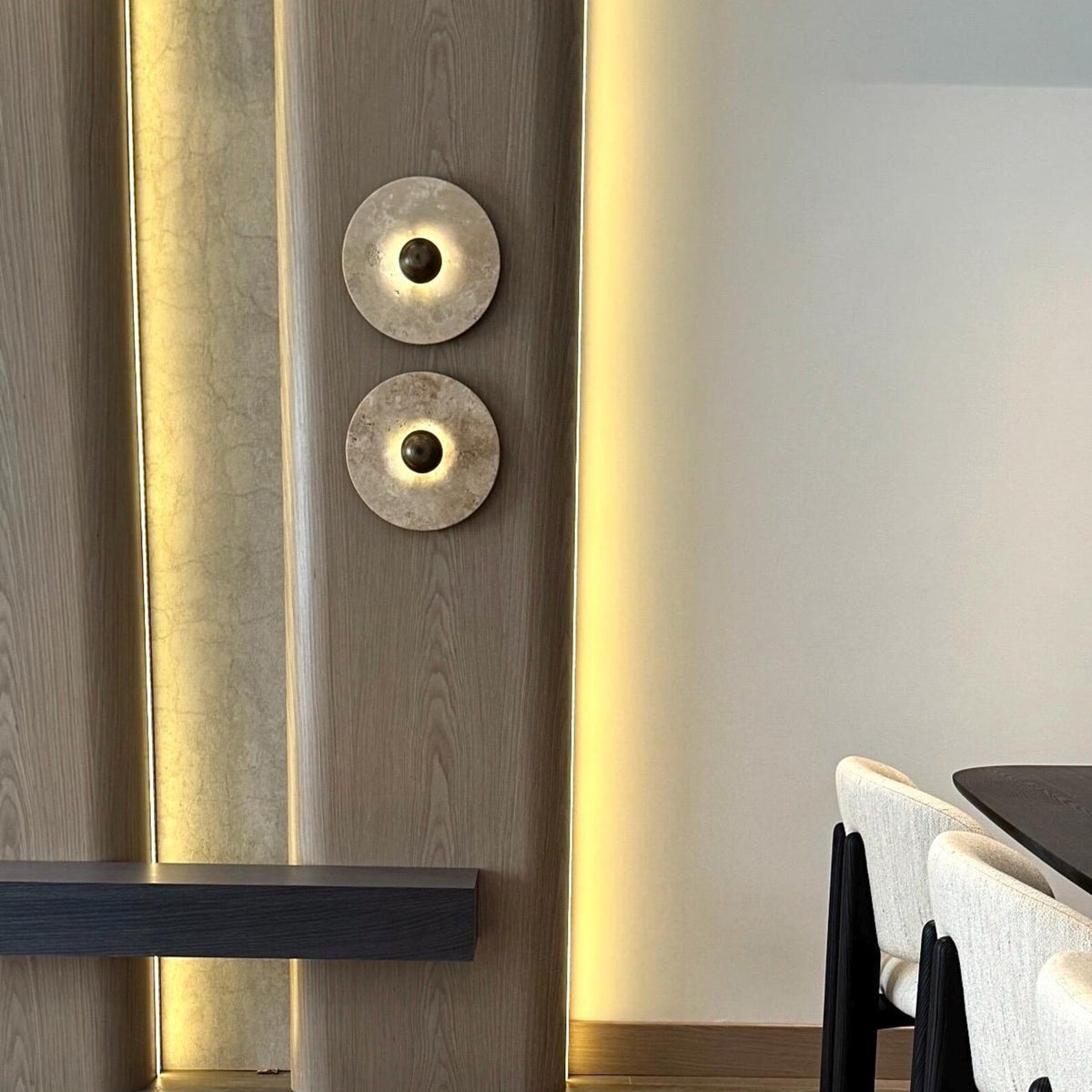 Alese Travertine Wall Lamp — view 2