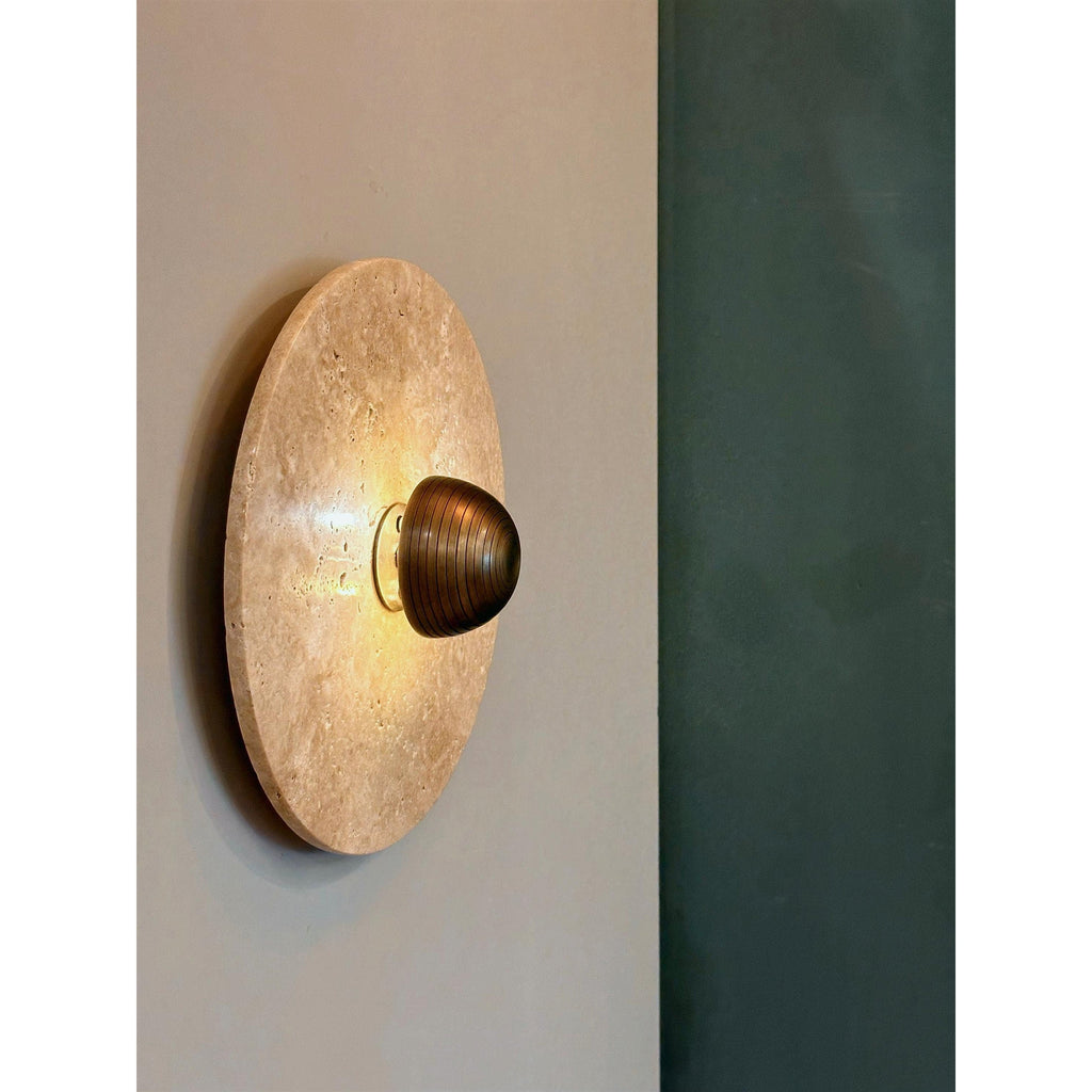 Alese Travertine Wall Lamp — view 4