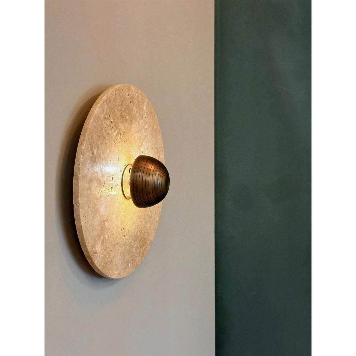 Alese Travertine Wall Lamp — view 4