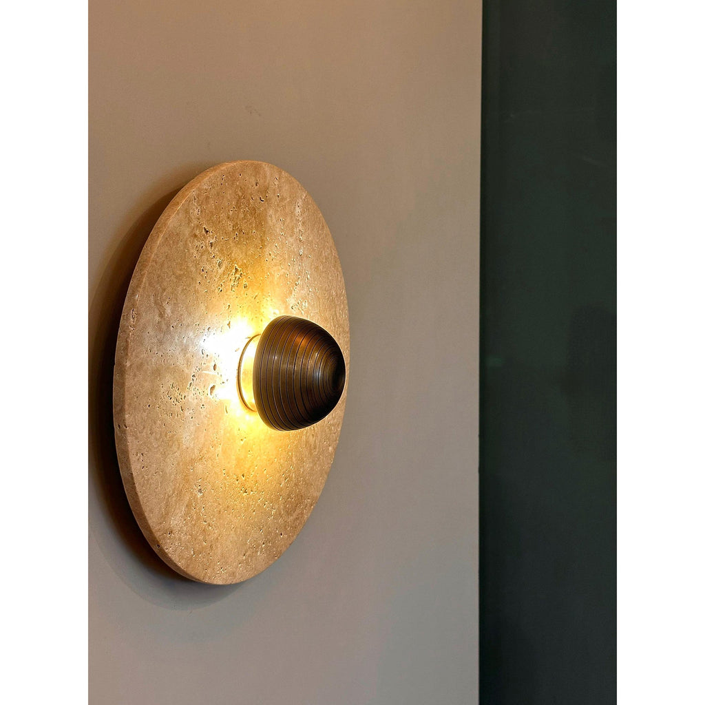 Alese Travertine Wall Lamp — view 5