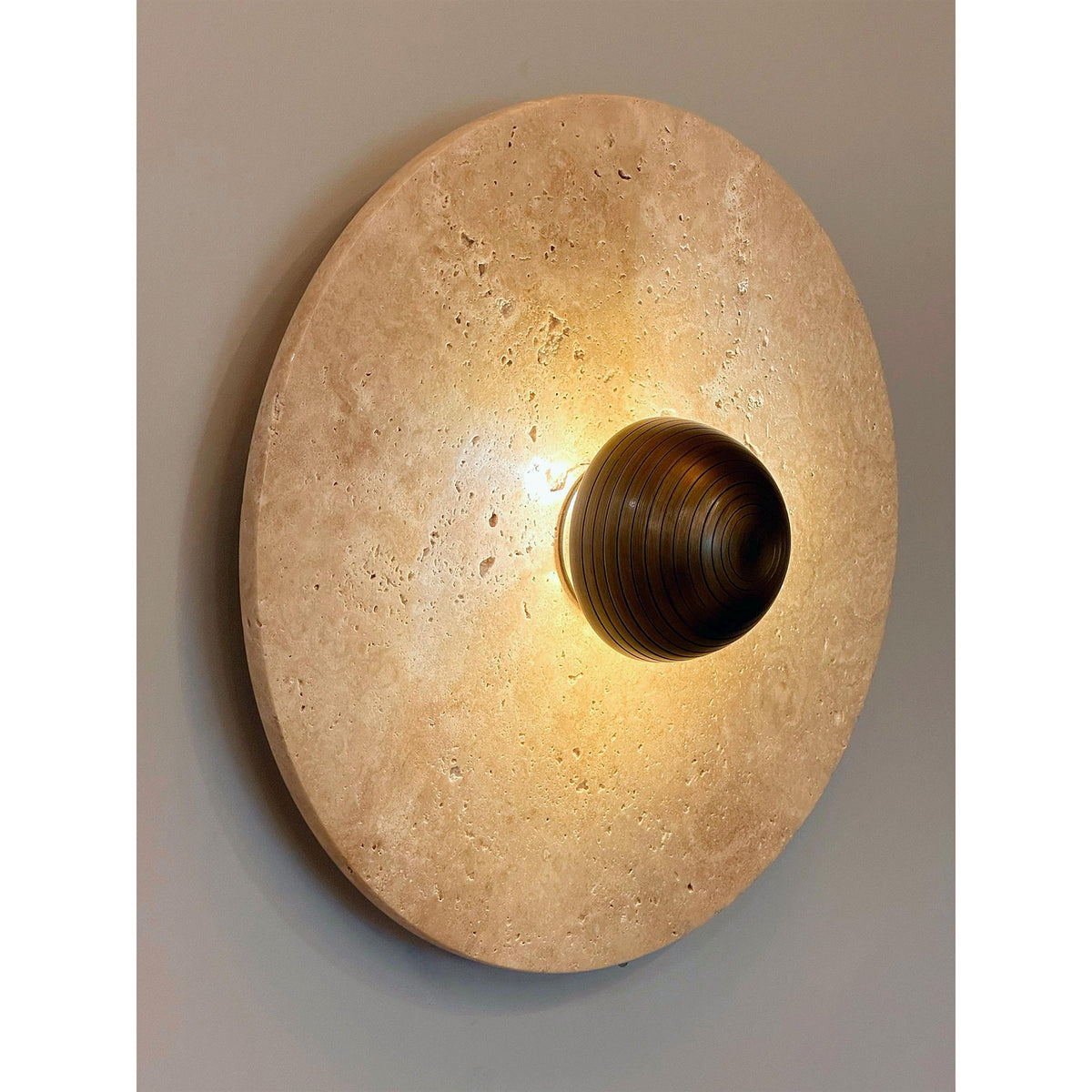 Alese Travertine Wall Lamp — view 7