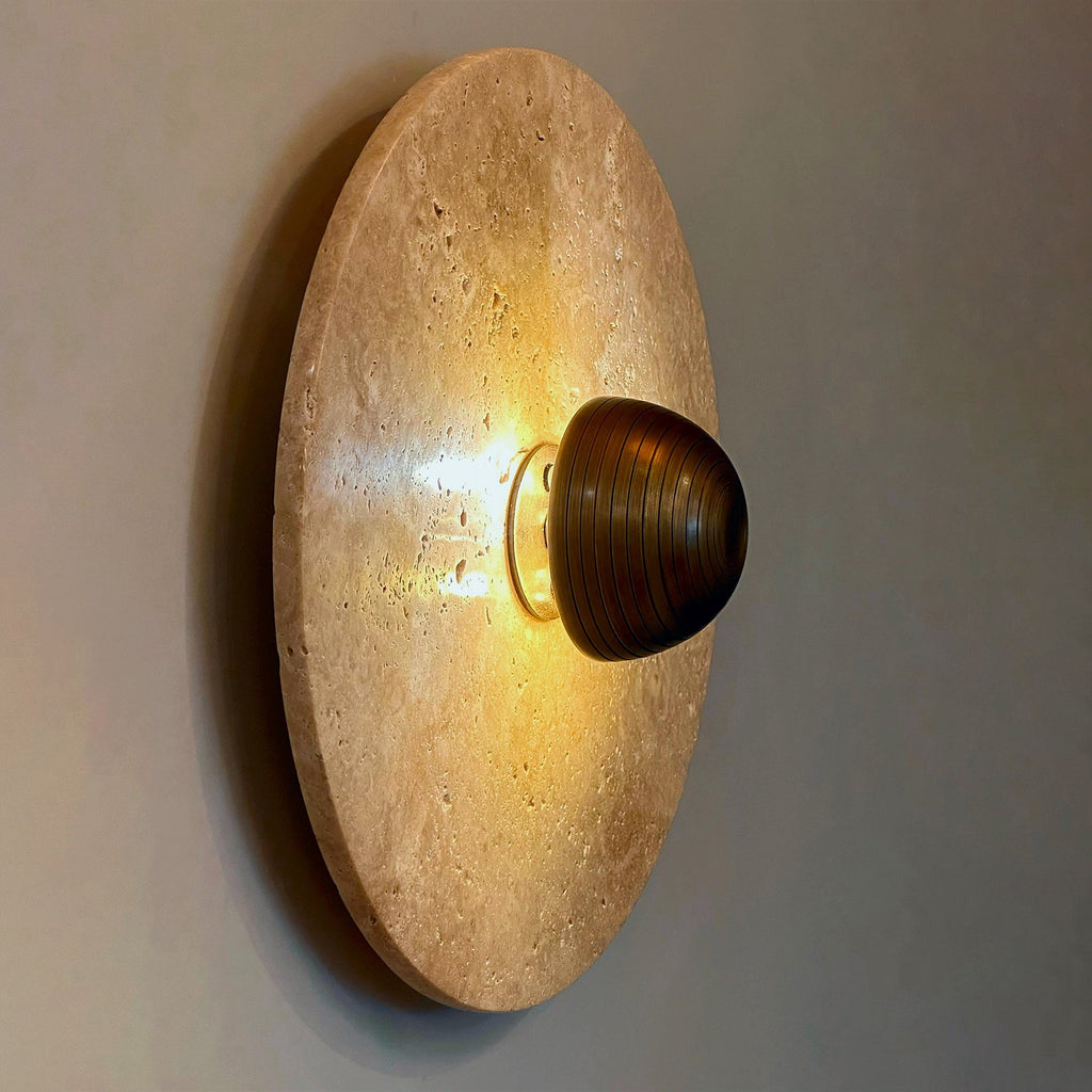 Alese Travertine Wall Lamp — view 10