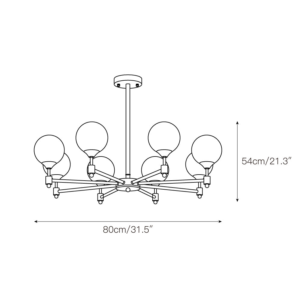 Alessio Globe Chandelier — view 5
