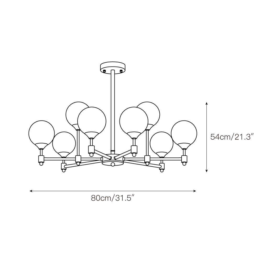 Alessio Globe Chandelier — view 6