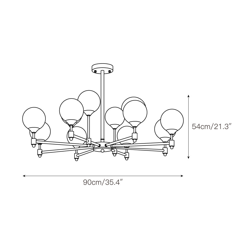 Alessio Globe Chandelier — view 7