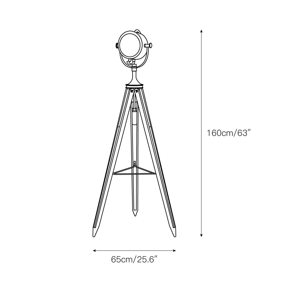 Alfred Tripod Floor Lamp — view 3
