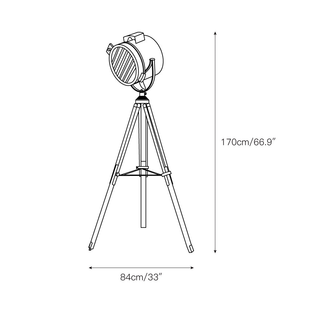 Alfred Tripod Floor Lamp — view 4