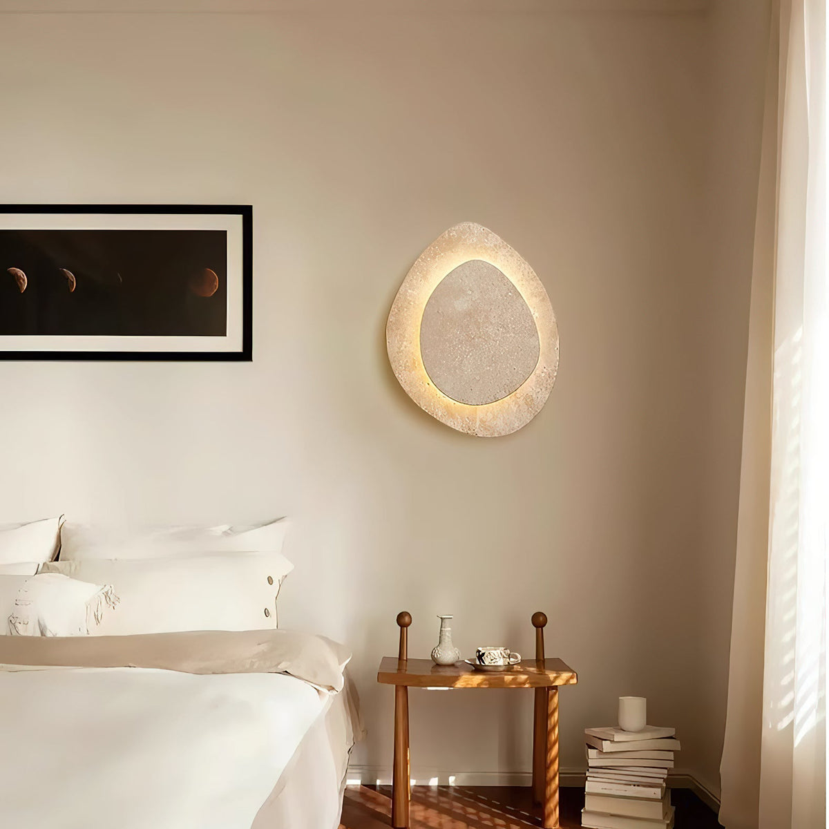 Alice Travertine Wall Lamp — view 2