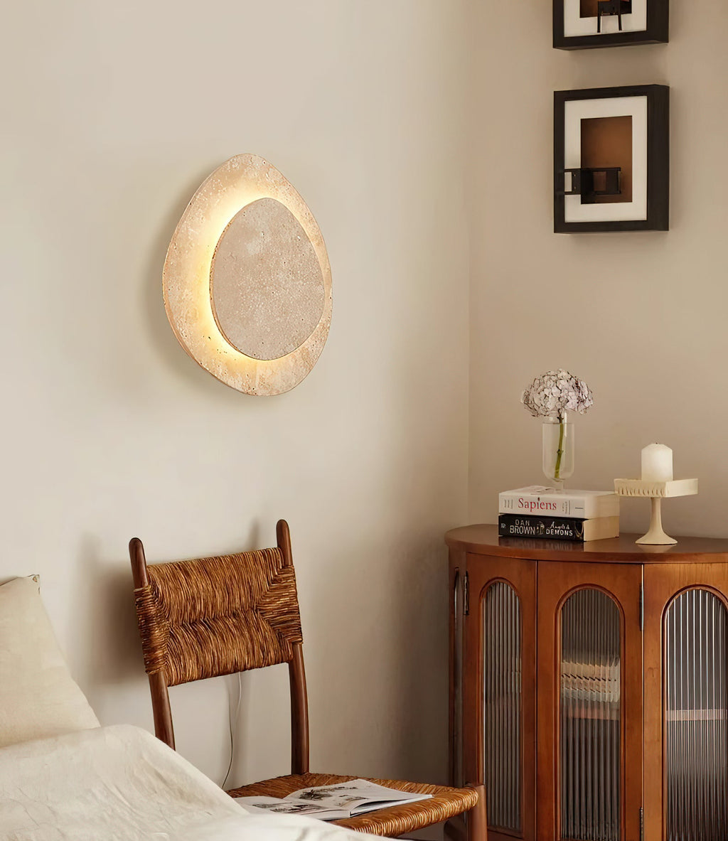 Alice Travertine Wall Lamp — view 5