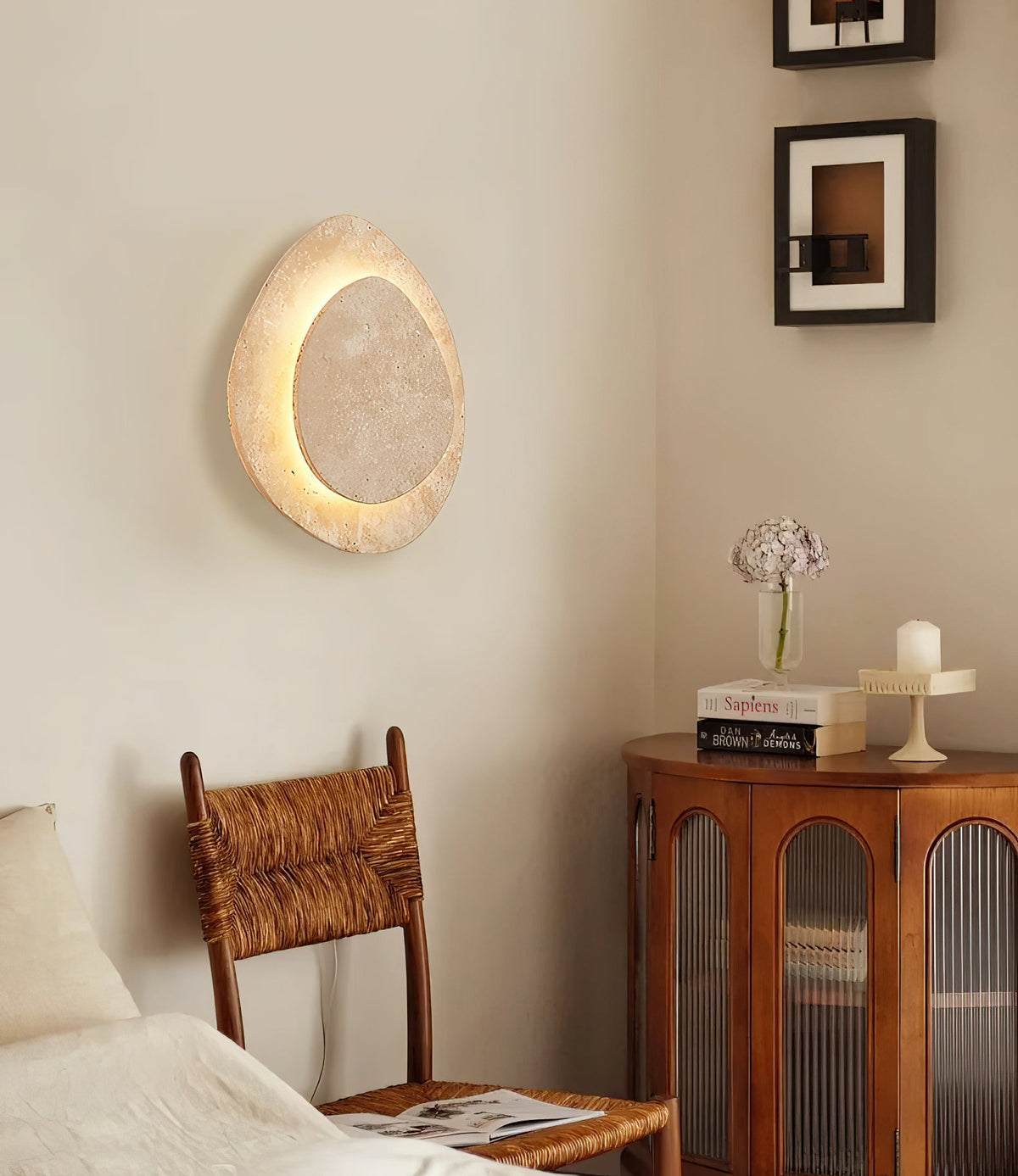 Alice Travertine Wall Lamp — view 5