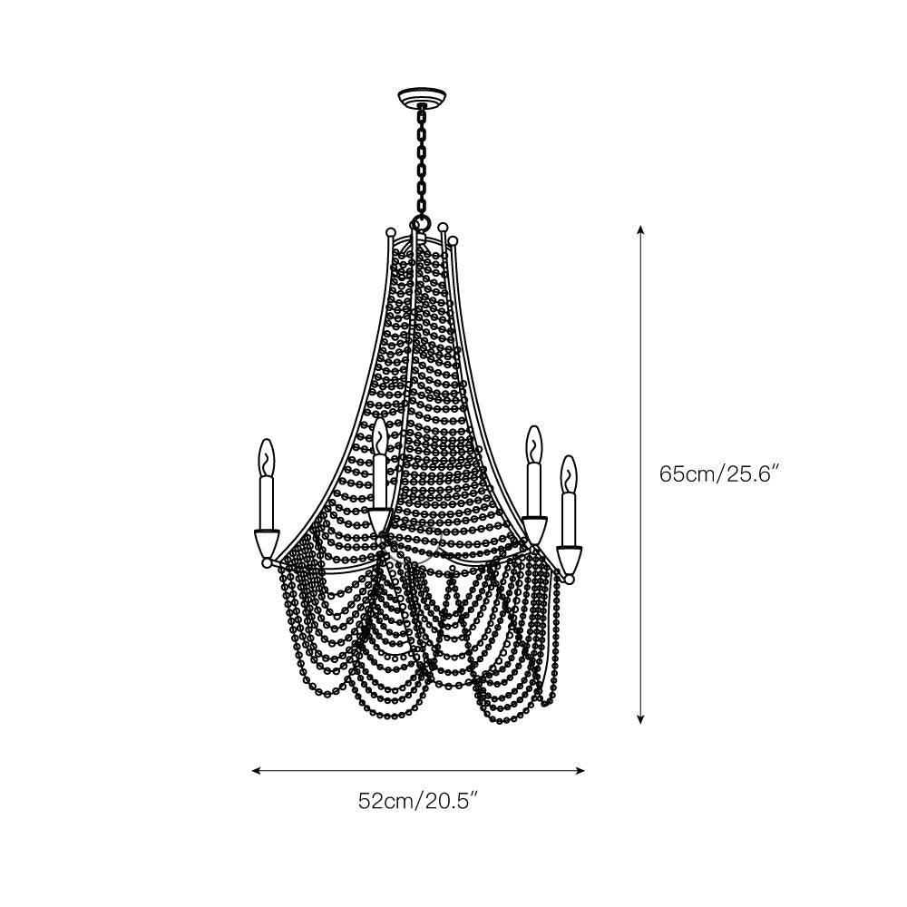 Allenglade Crystal Chandelier — view 3