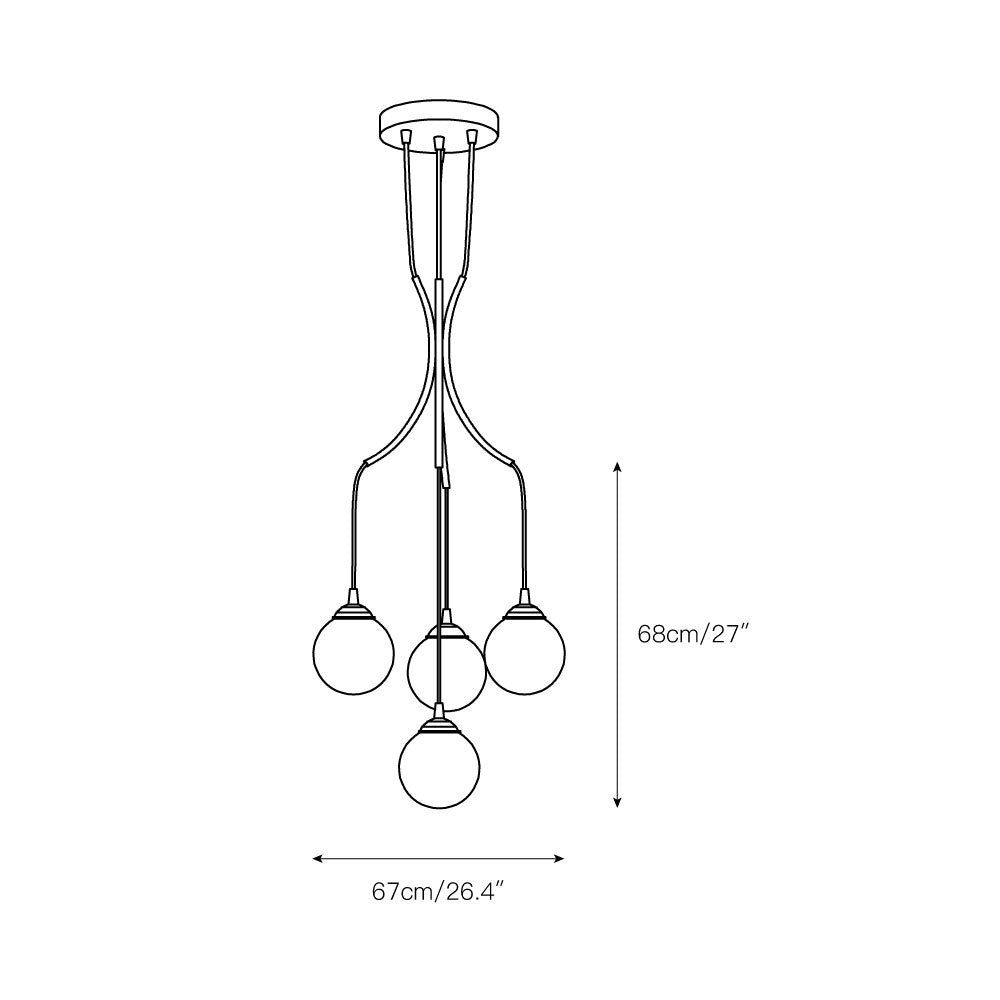 Alliyana Ball Drop Chandelier — view 3