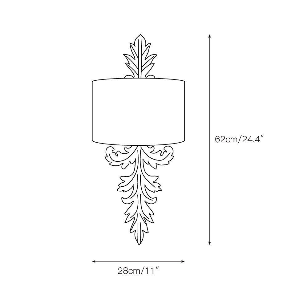 Almont Leaves Wall Lamp — view 3