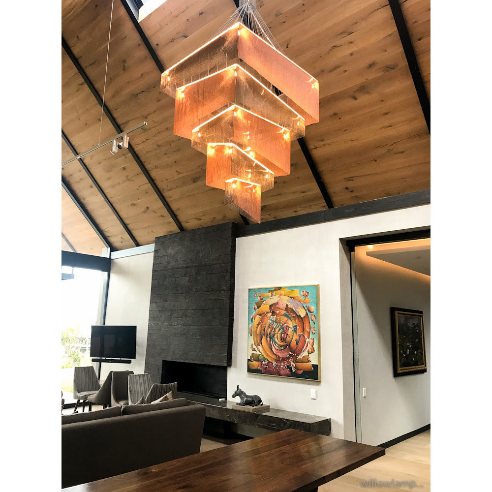 Aluminum Chain Tassel Chandelier — view 14