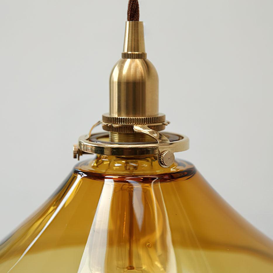 Amber Glass Pendant Light — view 12
