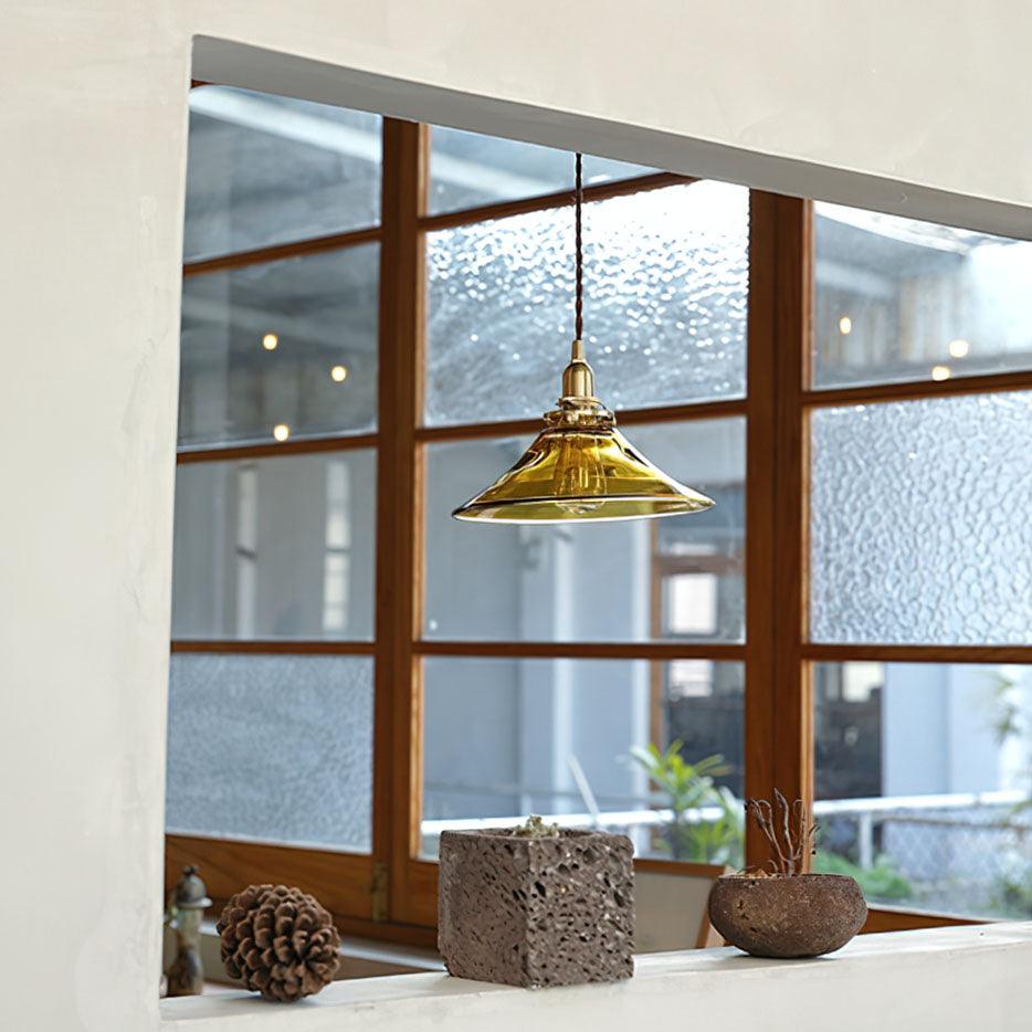 Amber Glass Pendant Light — view 5