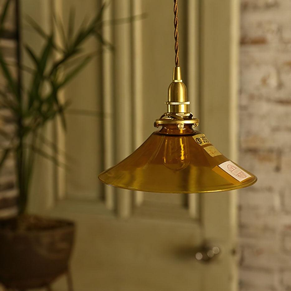Amber Glass Pendant Light — view 6
