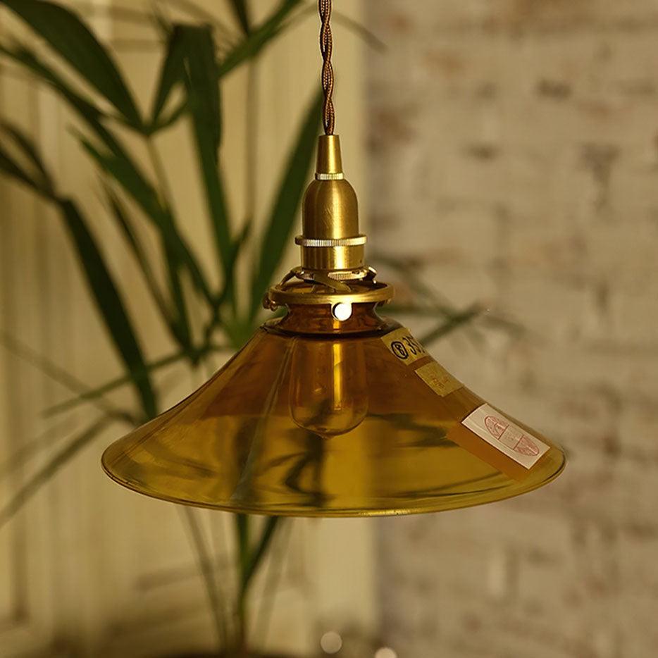 Amber Glass Pendant Light — view 7