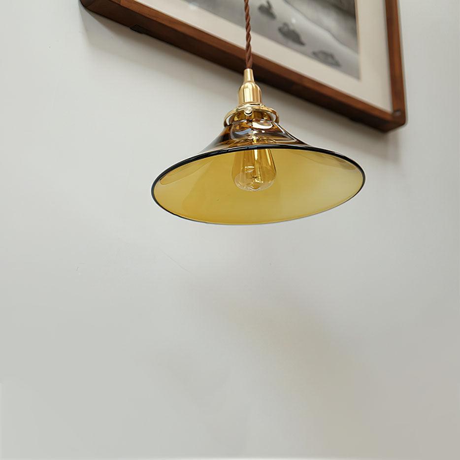 Amber Glass Pendant Light — view 9