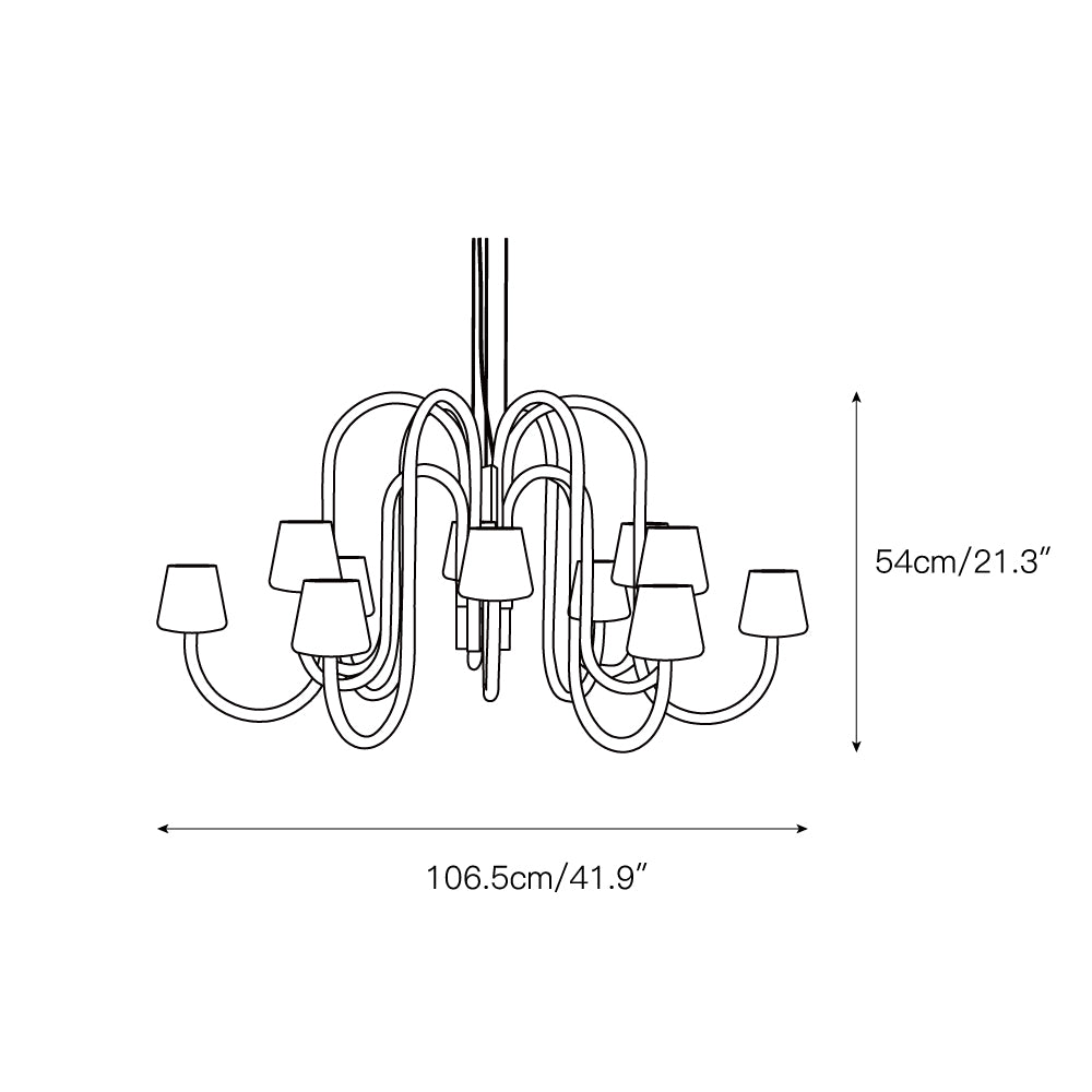 Apollo Glass Chandelier — view 4
