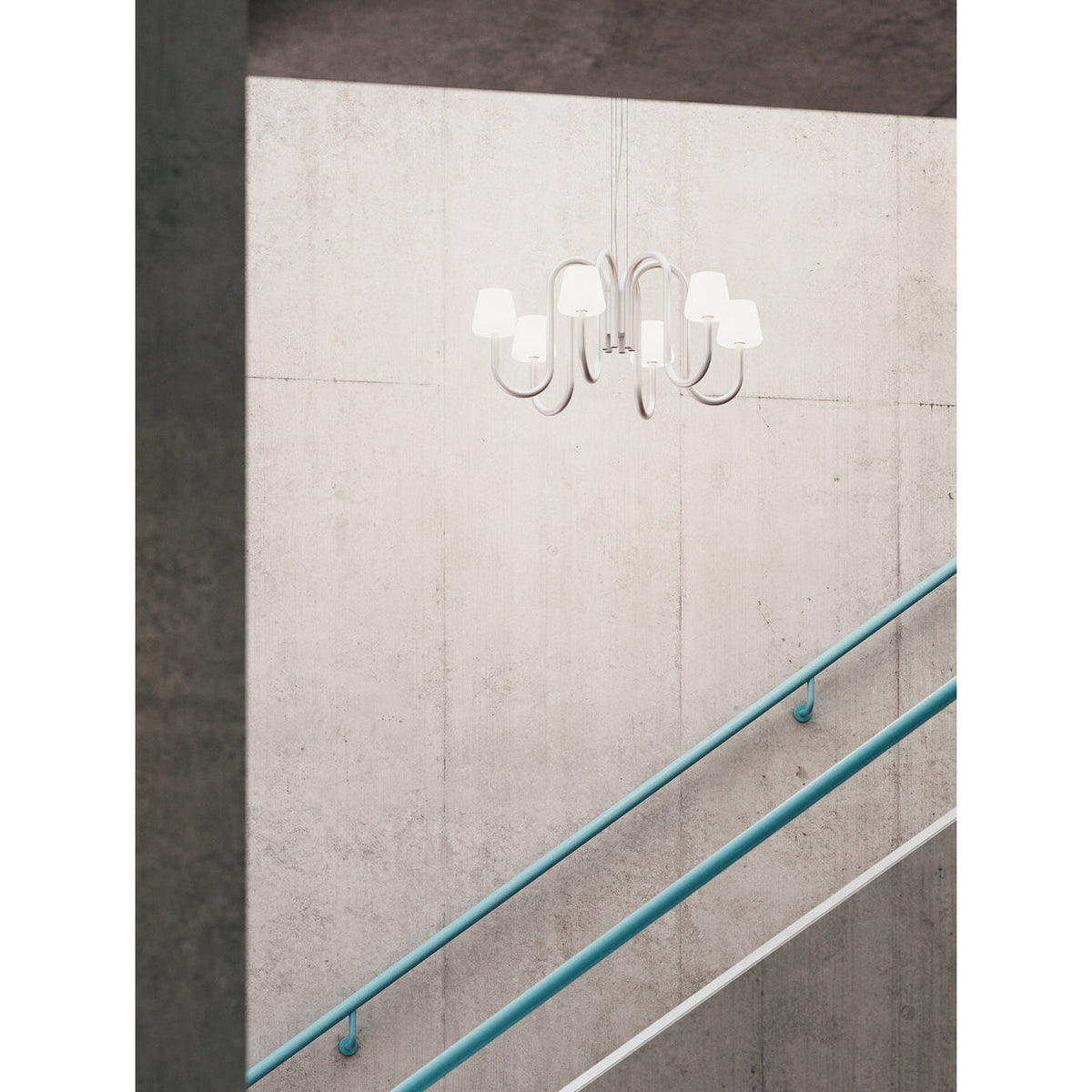 Apollo Glass Chandelier — view 11