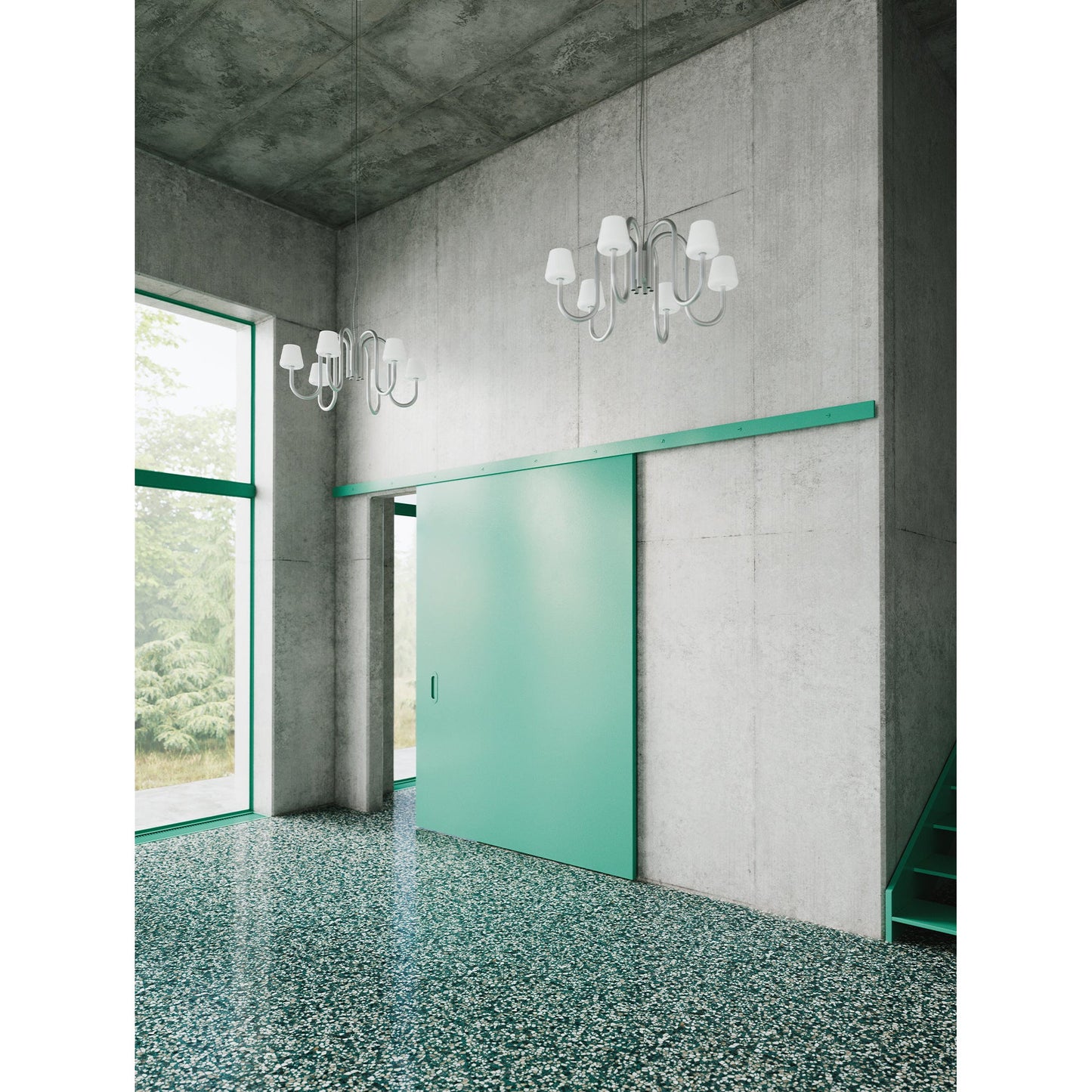 Apollo Glass Chandelier