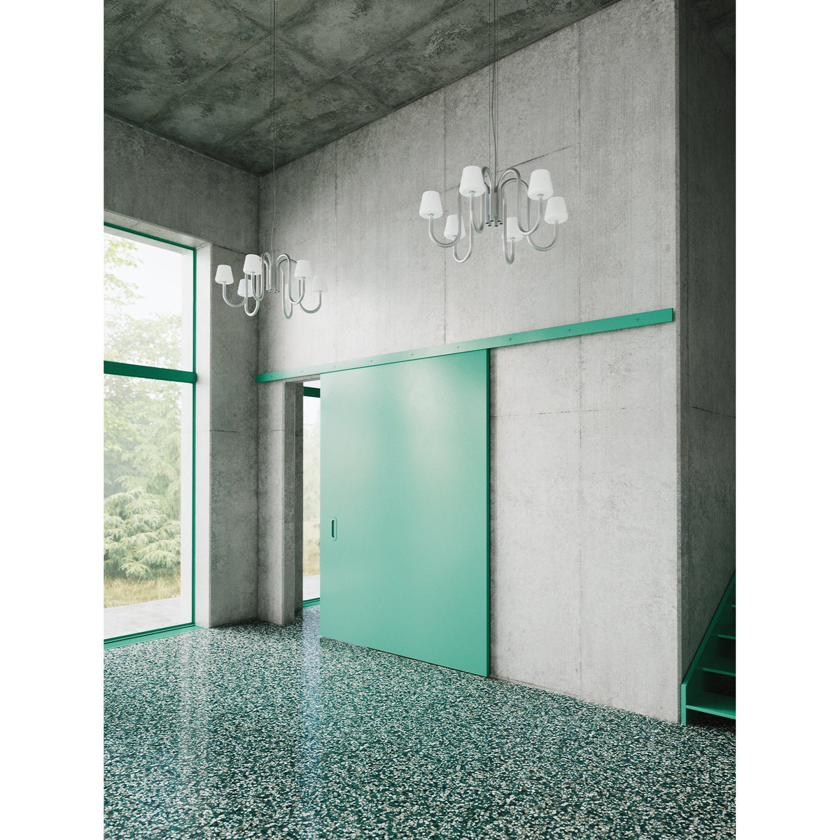 Apollo Glass Chandelier — view 14