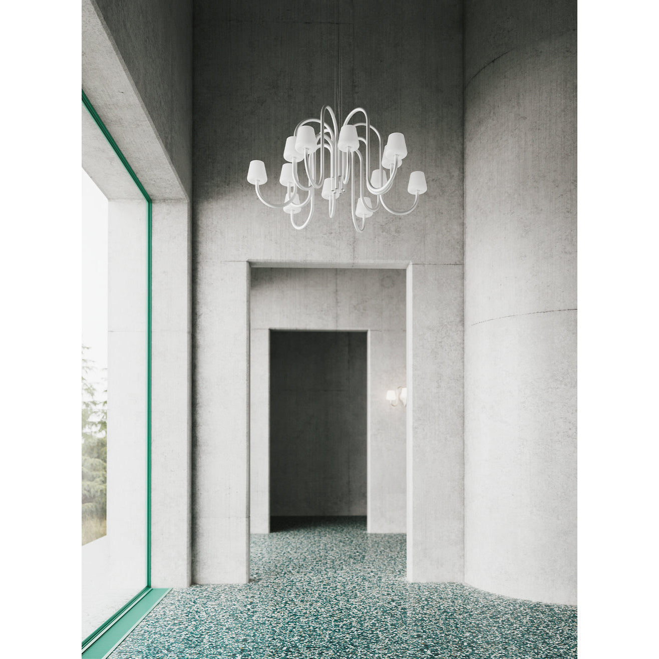 Apollo Glass Chandelier