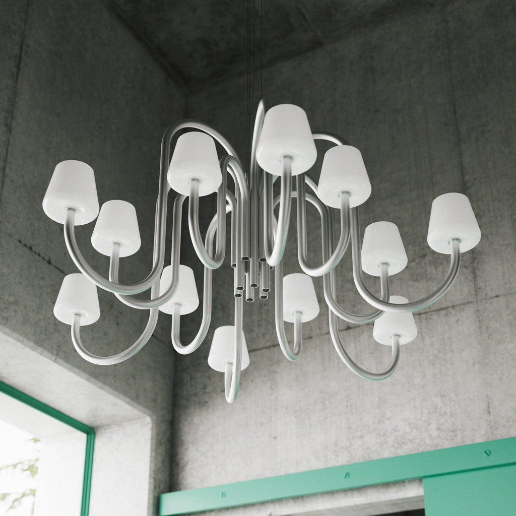 Apollo Glass Chandelier — view 5