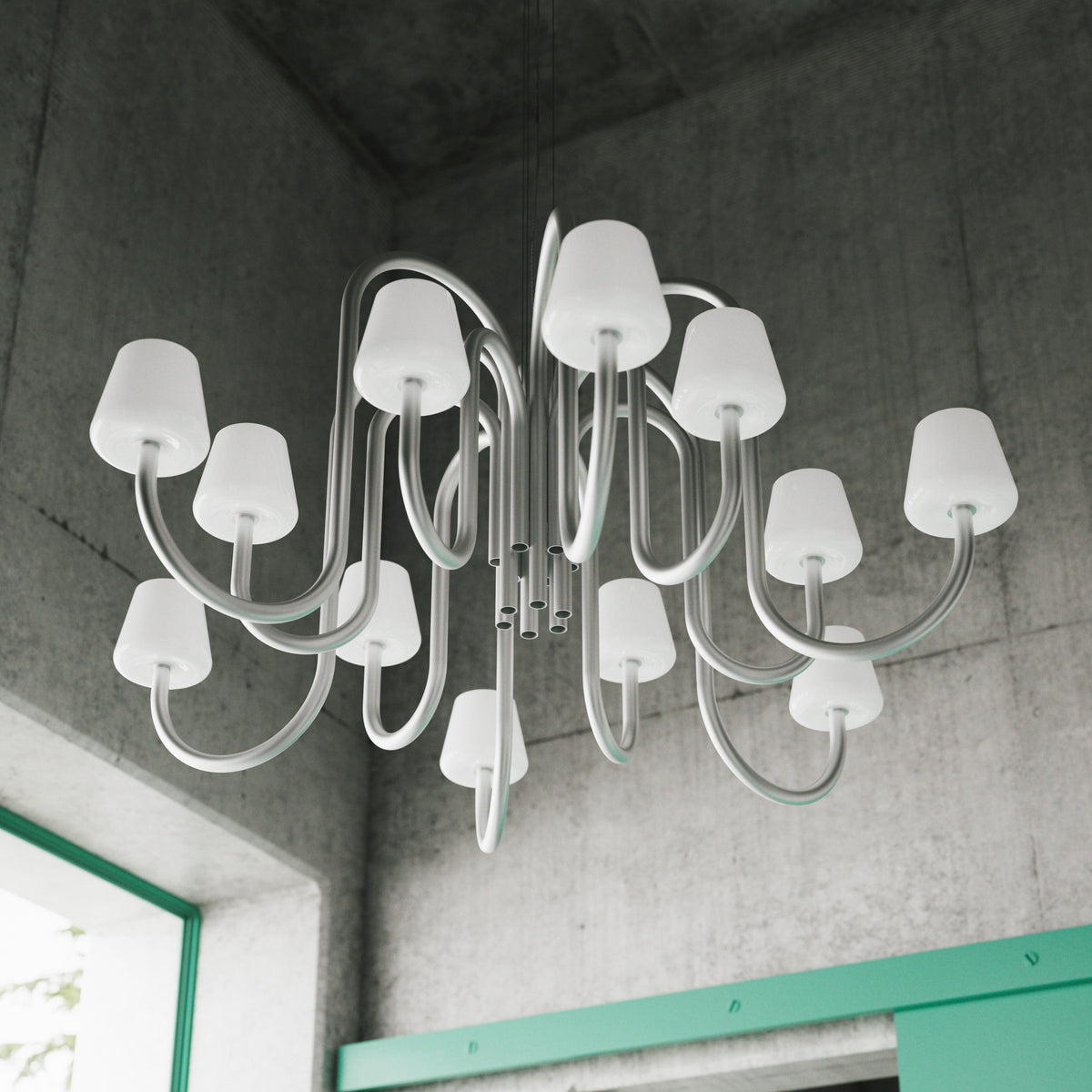 Apollo Glass Chandelier — view 5