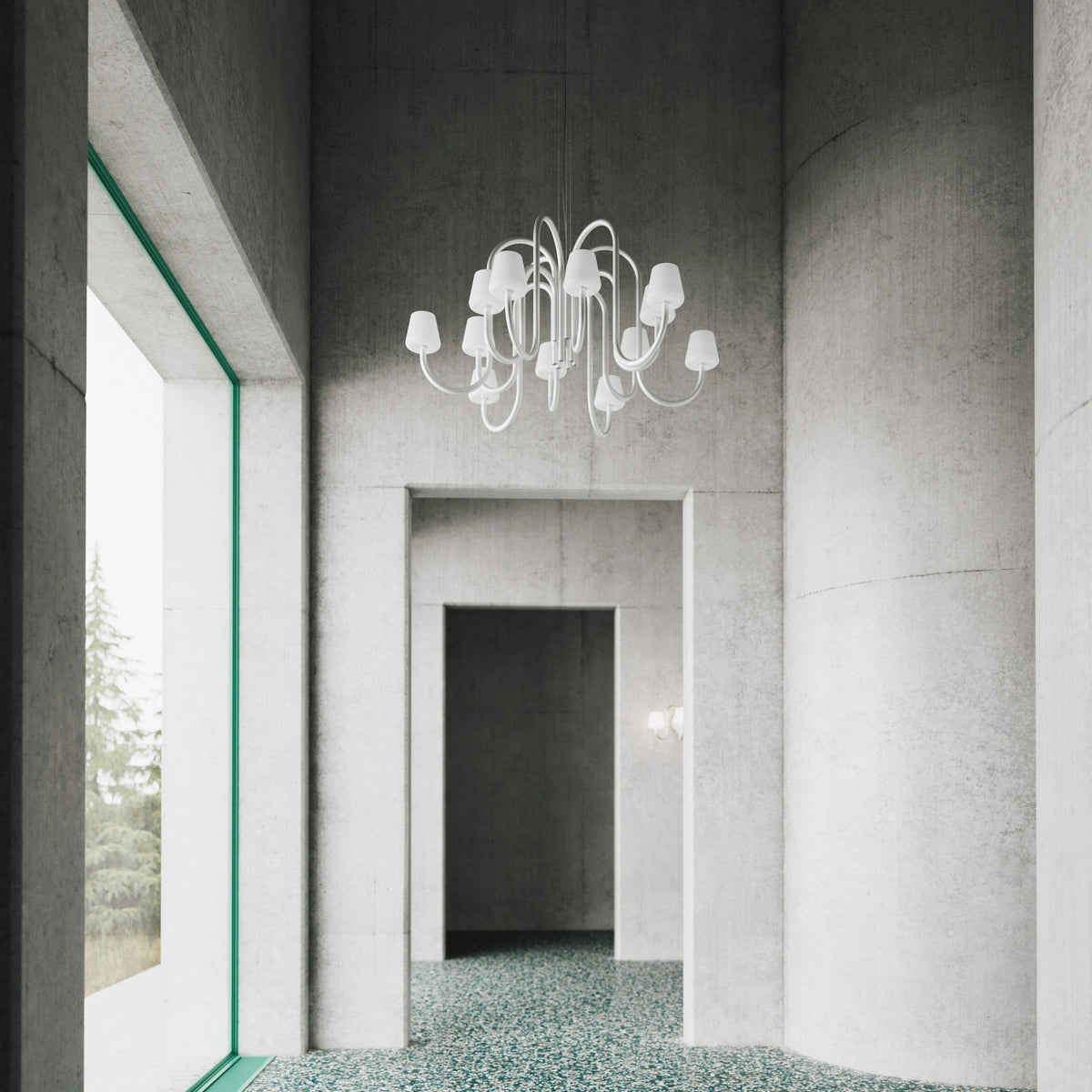 Apollo Glass Chandelier — view 7