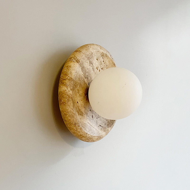 Apricity Travertine Wall Lamp — view 5