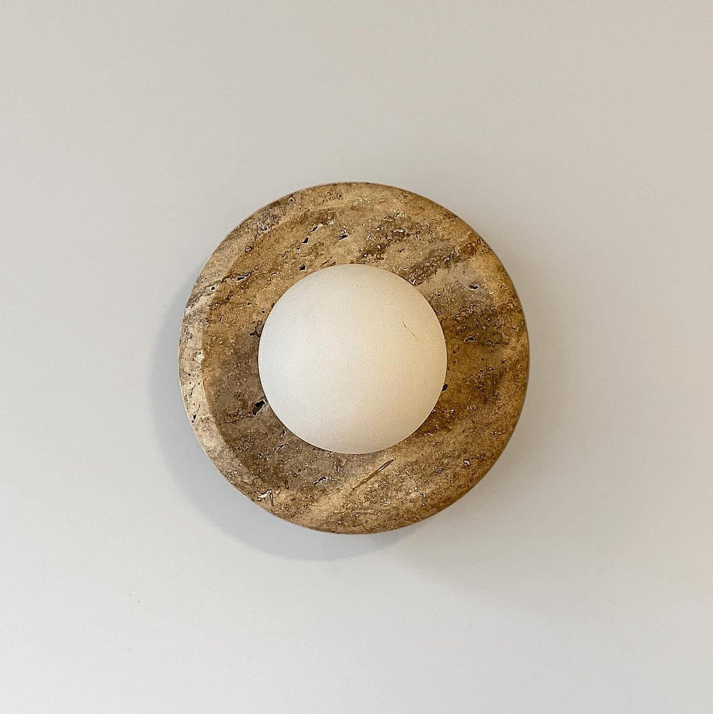 Apricity Travertine Wall Lamp — view 6