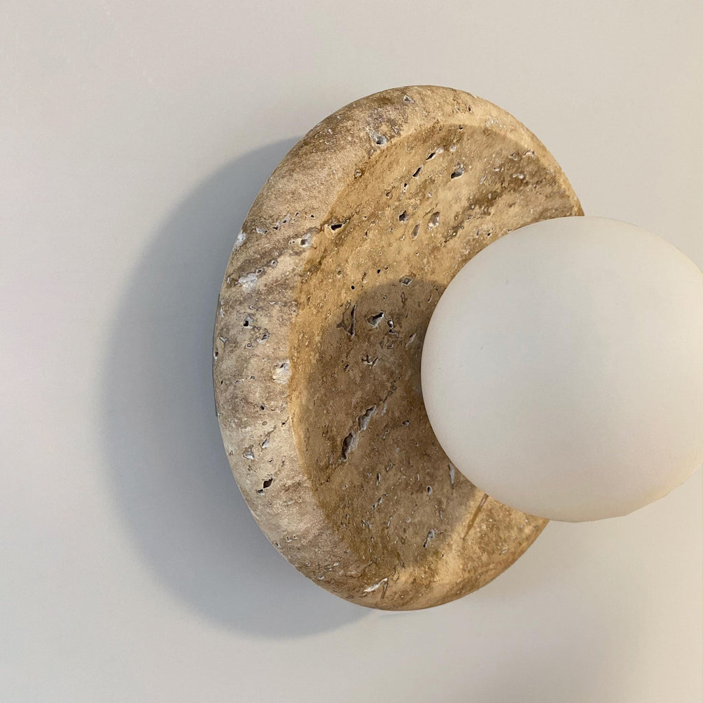 Apricity Travertine Wall Lamp — view 7