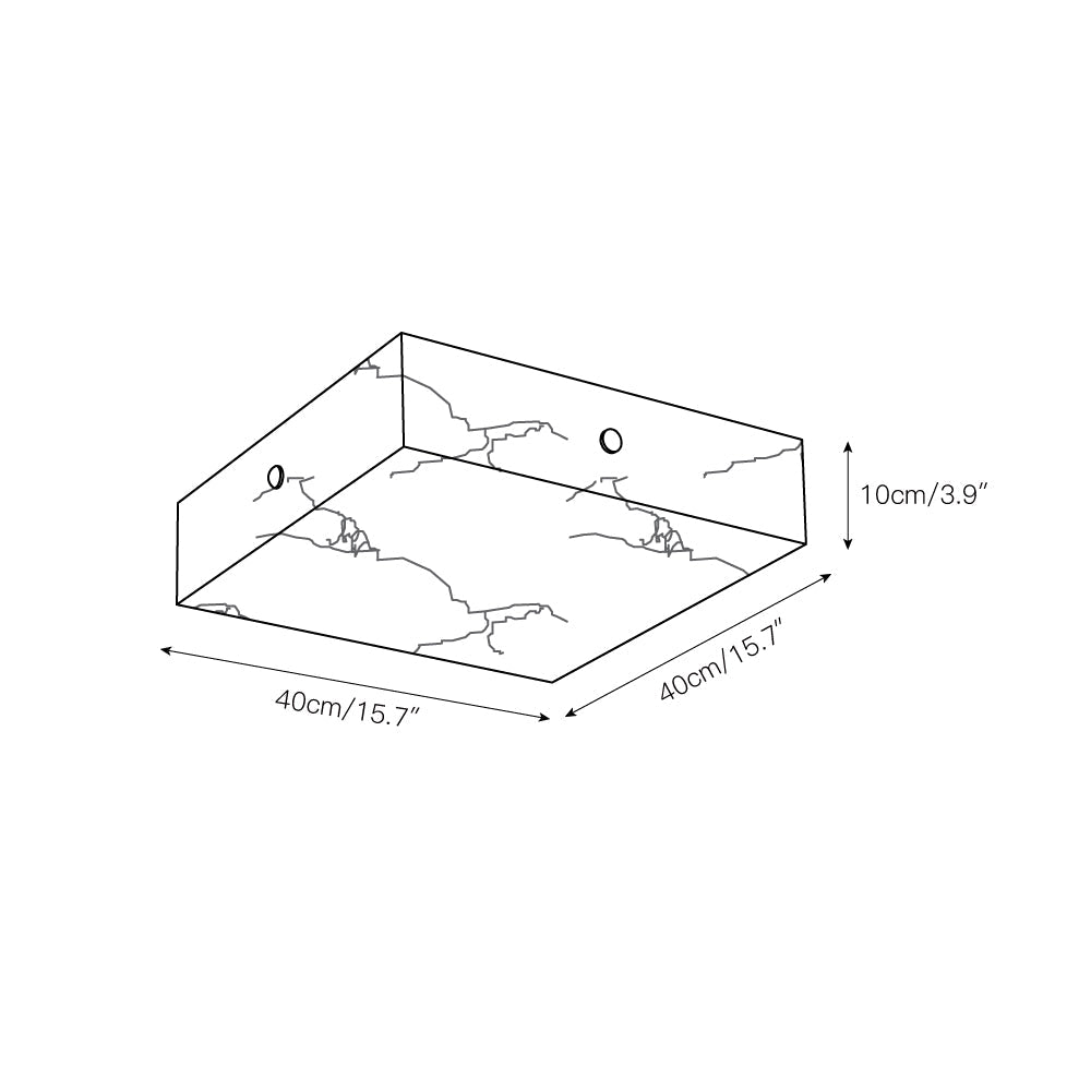 Arca Alabaster Flushmount Ceiling Light — view 3
