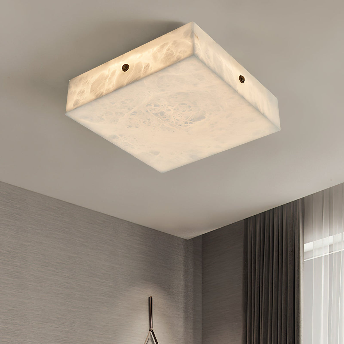 Arca Alabaster Flushmount Ceiling Light — view 17