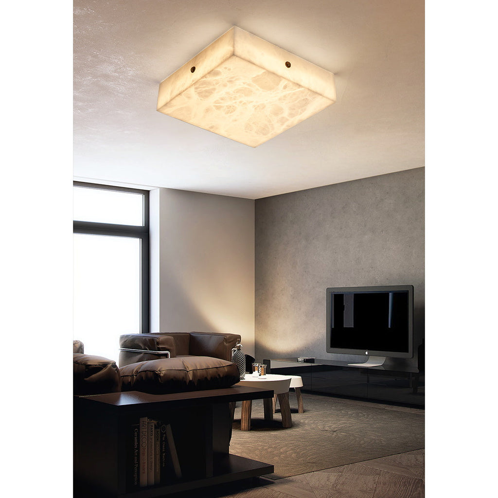 Arca Alabaster Flushmount Ceiling Light — view 22