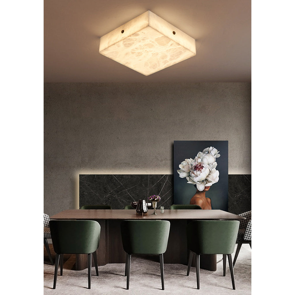 Arca Alabaster Flushmount Ceiling Light — view 23