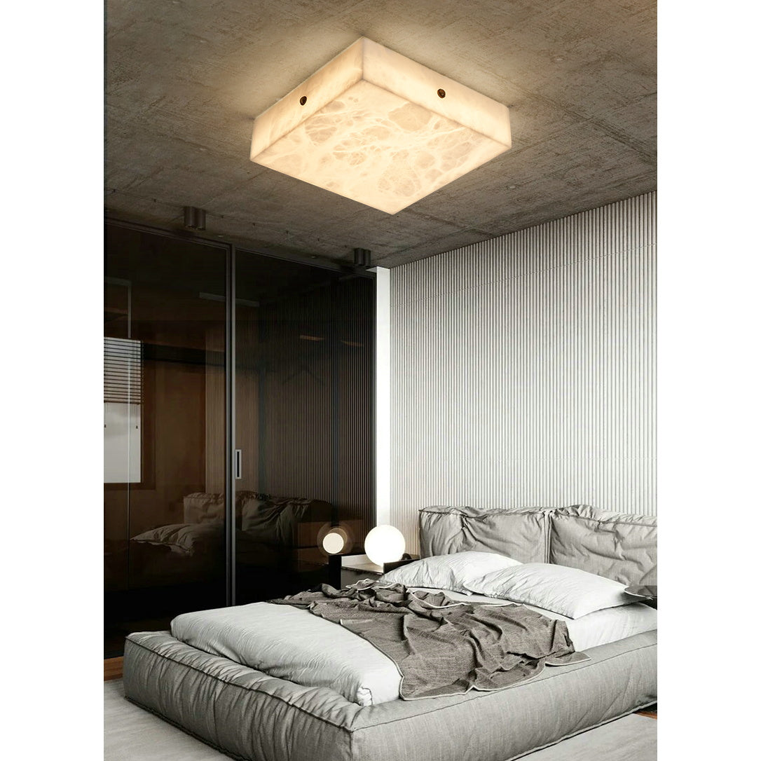 Arca Alabaster Flushmount Ceiling Light — view 24