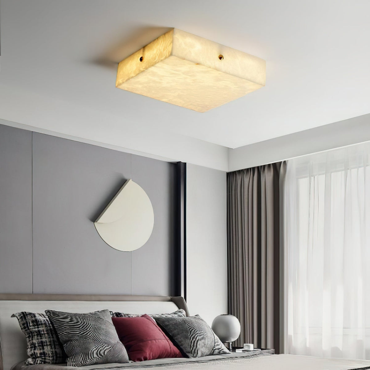 Arca Alabaster Flushmount Ceiling Light — view 13