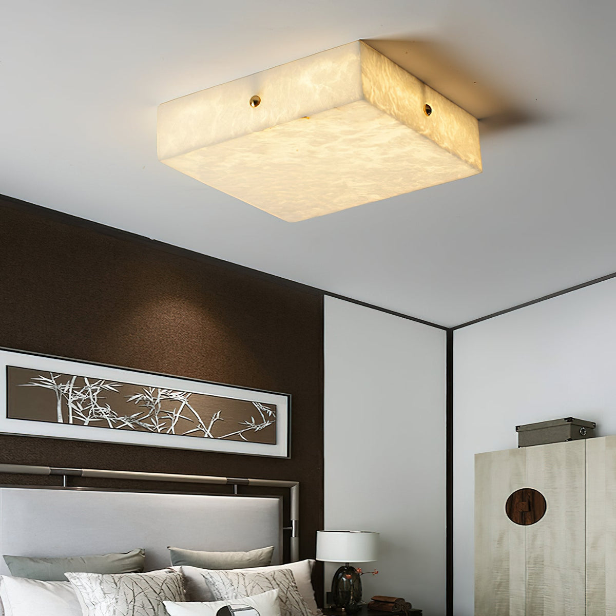 Arca Alabaster Flushmount Ceiling Light — view 2