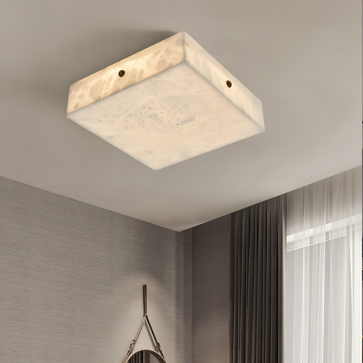 Arca Alabaster Flushmount Ceiling Light — view 19